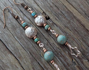 Rose Gold Celestial Earrings