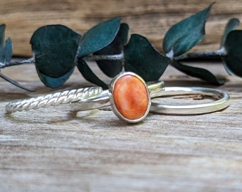 One Of A Kind Native American Navajo Spiny Oyster Shell Sterling Silver Heart Ring One Of A Kind Native American Navajo Spiny Oyster Shell Sterling Silver Heart Ring