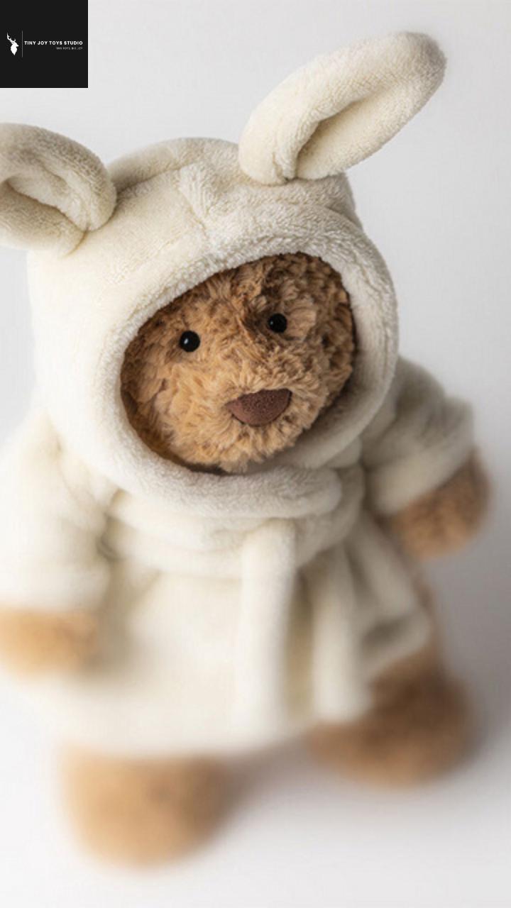 Bartholomew Bear Robe – Cozy Plush Toy Outfit for Kids, Collectors - Etsy