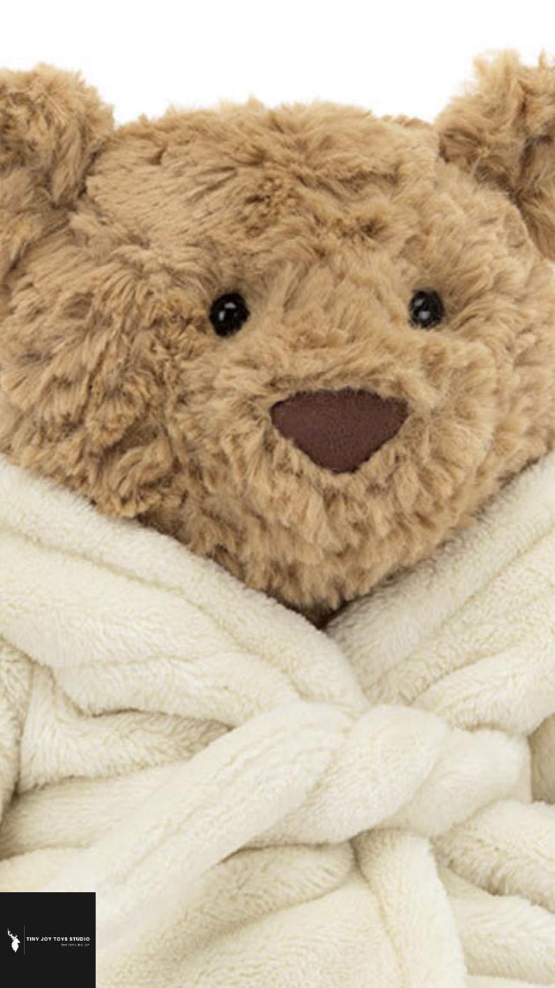 Bartholomew Bear Robe – Cozy Plush Toy Outfit for Kids, Collectors - Etsy
