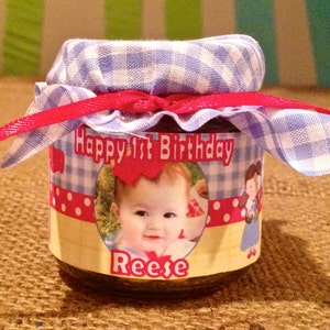 Printable Custom Baby Food Jars (Girls Birthday Samples)