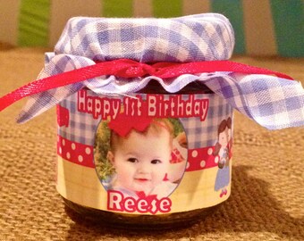 Printable Custom Baby Food Jars (Girls Birthday Samples)