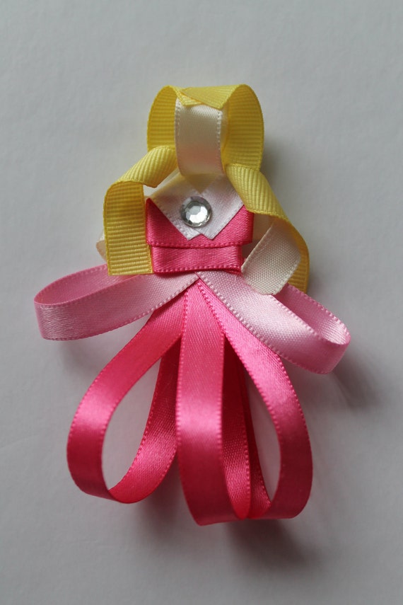 Items similar to Sleeping Beauty Inspired Hair Bow on Etsy