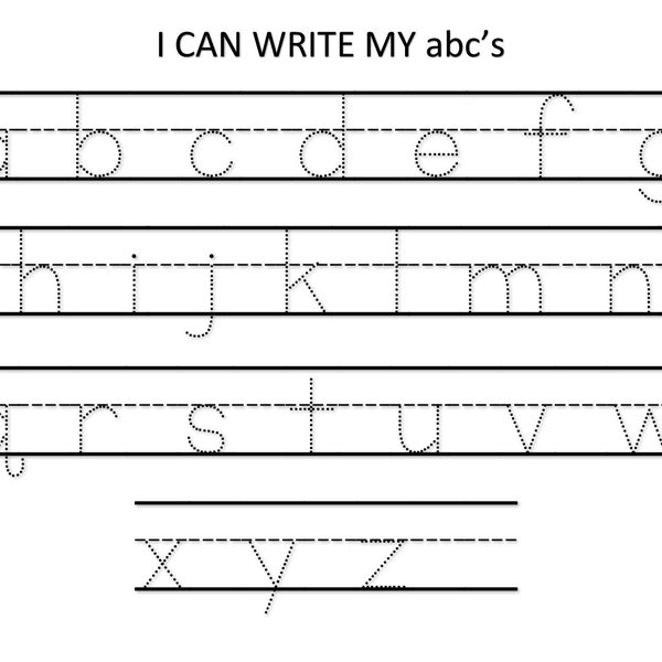 Lowercase Alphabet - Etsy