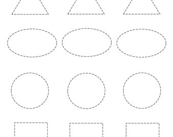 Shape Tracing Worksheets