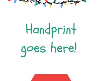 Printable Christmas Tree Handprint
