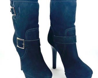 Jimmy Choo suède enkellaarsjes