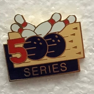 Vintage Bowling Lapel Pin 500 series