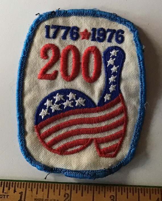 Previously used 1976 bowling patch commemorating … - image 1