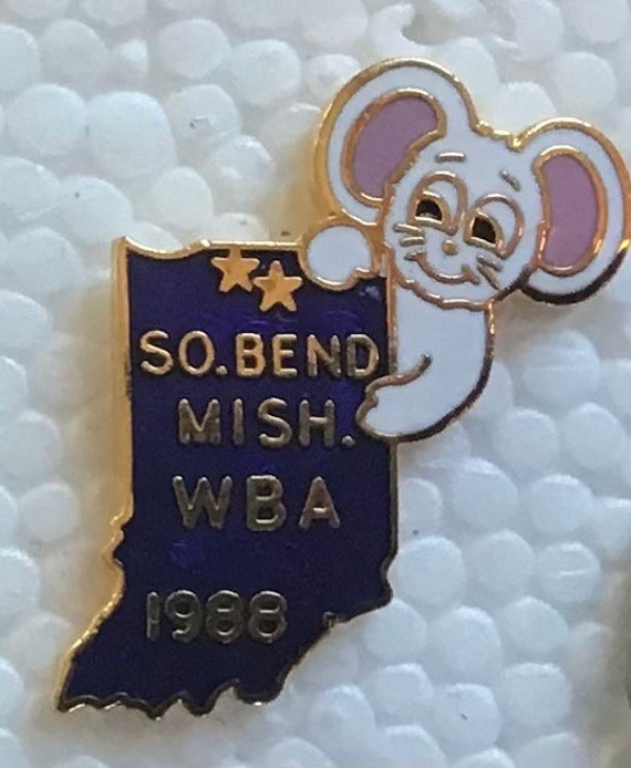 Lapel Pin South Bend Indiana Mishawaka WBA 1988