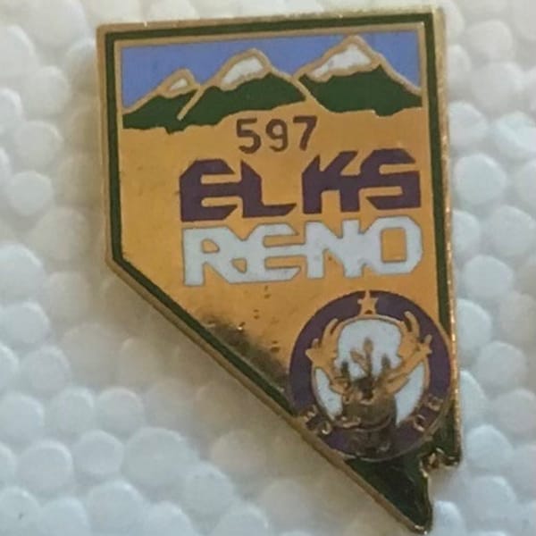 Lapel Pin Elks Chapter 597 Reno Nevada BPOE