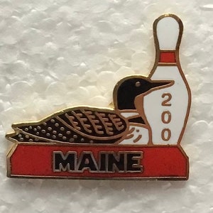 Vintage Bowling Lapel Pin 200 pin game