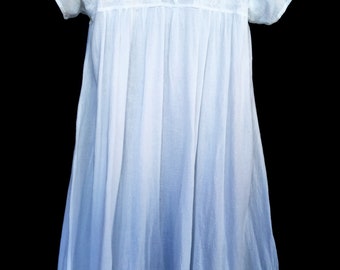 white cotton gauze nightgown