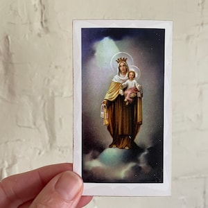 Nostra Signora del Monte Carmelo - Beata Vergine Maria - Cartoline di preghiera cattolica (4)