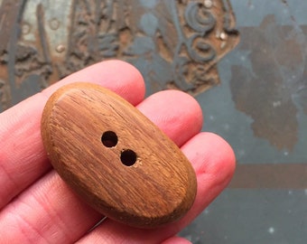 Cardiff Wooden Button (40mm - 2 1/2") - Classic and Timeless  - Midcentury - Perfect for Handknit Sweater or Cardiff Tote