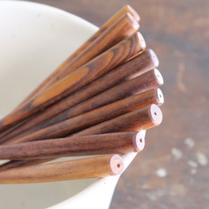 Canterbury Wooden Hairsticks Beadable 6 Solid Wood Hair Stick Shawl Pin Hair Fork Shawl Stick image 3