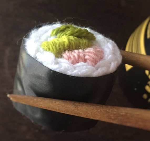 Take-out Sushi Crochet Kit DIY Craft Kit Super Easy Beginner Pattern Stay  in Tonight and Crochet a Set of Yummy Sushi 