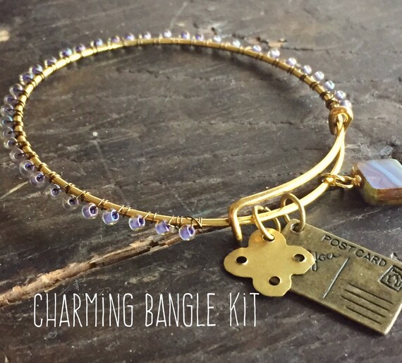 Items similar to Charming Bangle Bracelet Kit Make Your Own Trendy