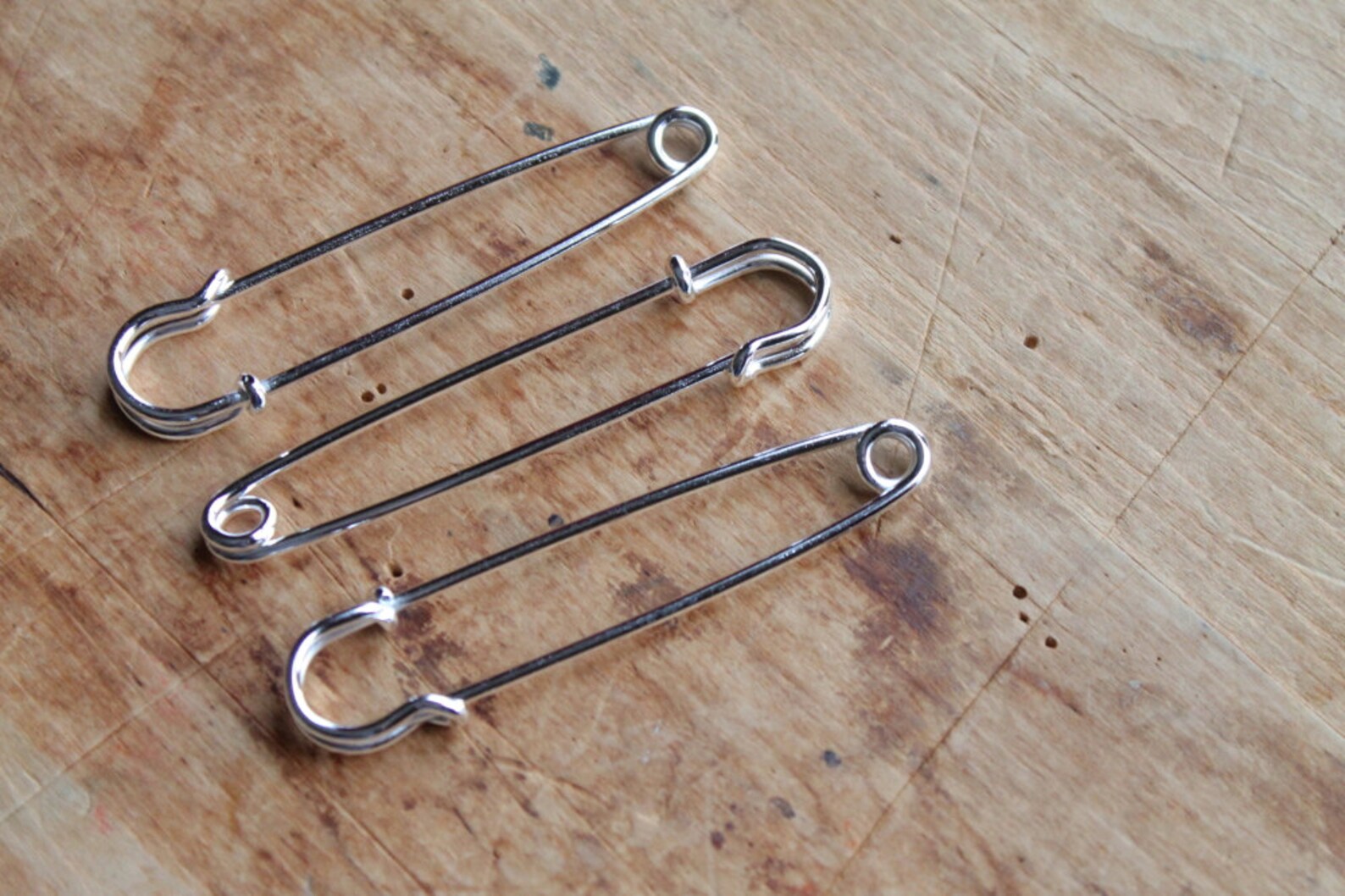 Extra Large 3 in. 70mm Silver Safety Pins Kilt Pins Etsy
