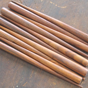 Canterbury Wooden Hairsticks Beadable 6 Solid Wood Hair Stick Shawl Pin Hair Fork Shawl Stick image 4