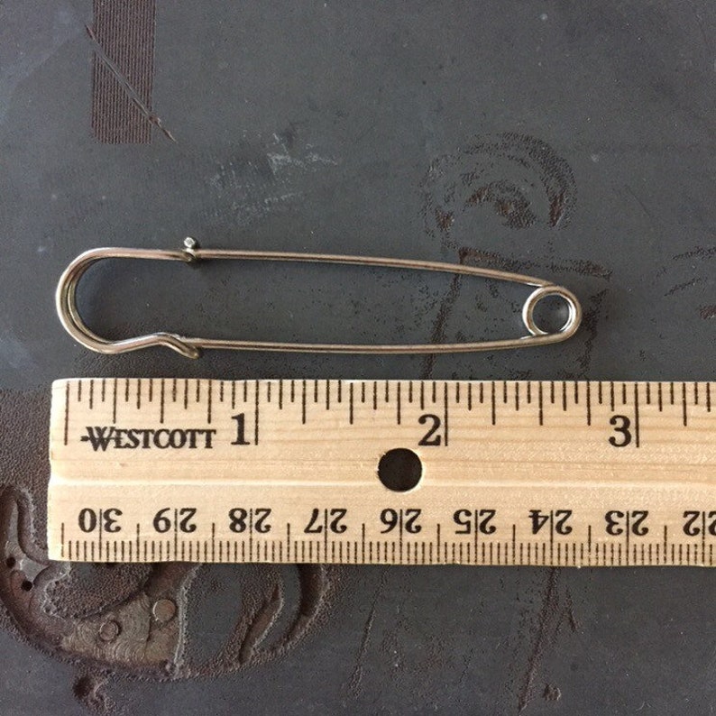 Extra Large 3 In. 70mm Silver Safety Pins Kilt Pins Etsy