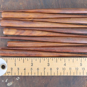 Canterbury Wooden Hairsticks Beadable 6 Solid Wood Hair Stick Shawl Pin Hair Fork Shawl Stick image 5