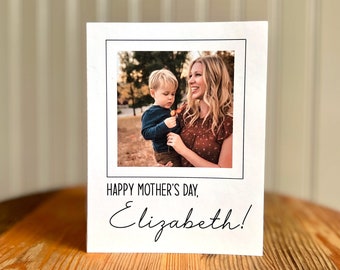 Custom Photo Mother's Day Card: Personalized Picture Gift