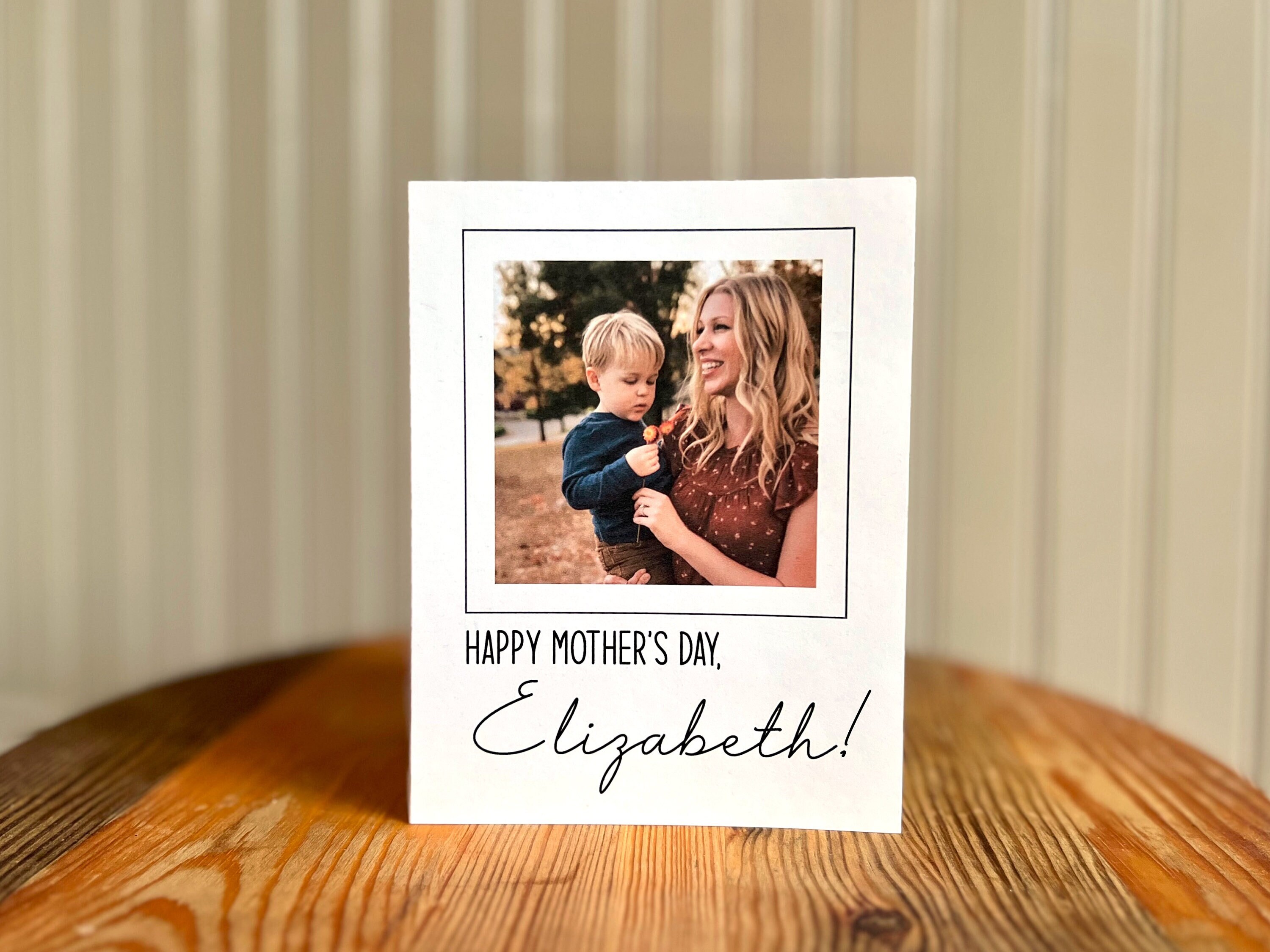 Custom Photo Mother's Day Card, Personalized Mother's Day Card, Picture Mom Card, Photo Mother's Day Gift