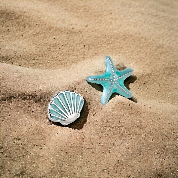 Summer Beach Vacation Accessories Beach Party Essentials Chic Summer Ocean Starfish & Shell Earrings for Women