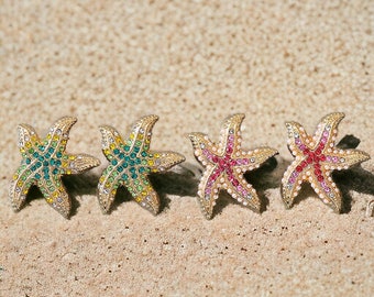 Summer Beach Vacation Accessories 2024 Summer Starfish Earrings - A Must-Have Accessory for Beach Lovers