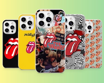 Rolling Stones-telefoonhoesje British Rock Band Cover voor iPhone 17Pro, 16, 15, 14, 13, 12, Samsung S26, S25, S24, S23Fe, A16, A56, Pixel 10,9Pro
