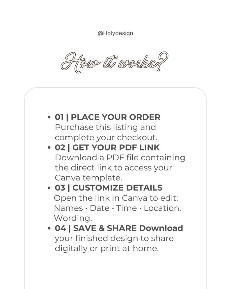 Romantic Digital Wedding Invitation, Editable Digital Template in Canva ...