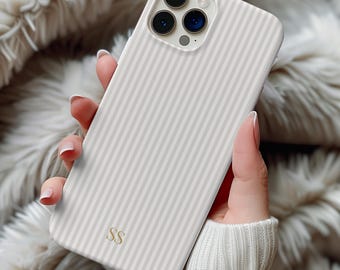 Personalized Mocha Phone Case Gold Custom Initials For Iphone 17 16 15 Pro Samsung s25 s24 s23 Artful Trendy Aesthetic Vintage Phone Cover
