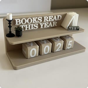Cozy Books Read Counter