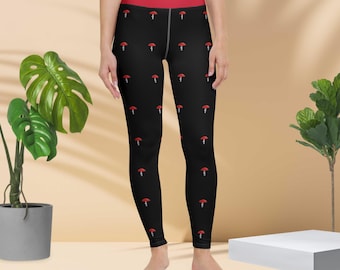Yoga leggings - Amanita muscaria from Mushrology by Fantastic Nature