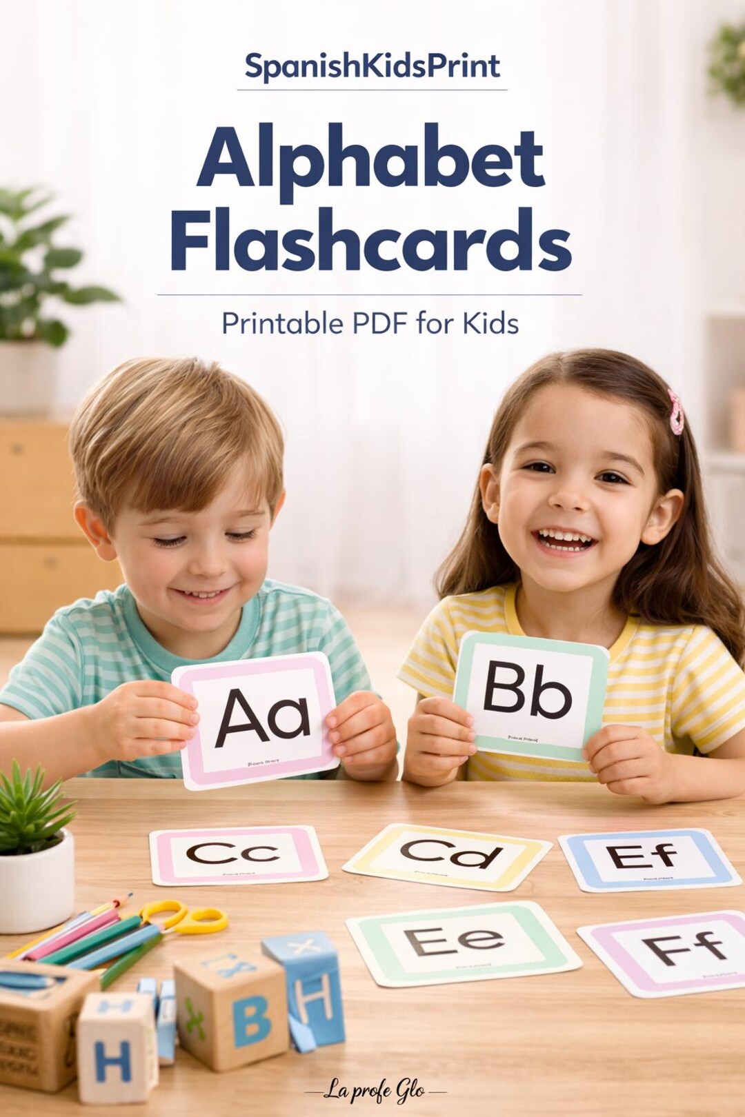 Spanish Alphabet Flashcards Printable for Kids. Montessori Learning ...
