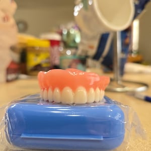 READY TO WEAR 3D Printed Dentures, Immediate Temp Upper denture (Medium)