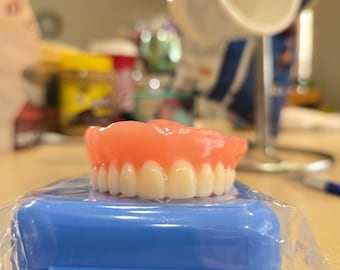Prothèses dentaires imprimées en 3D PRÊTES À PORTER, prothèse dentaire supérieure à température immédiate (moyenne)
