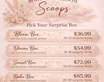 Caja Boho: - 4 bolas