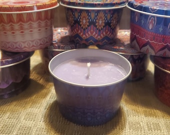 Velas Belle Craft color lila para fiestas