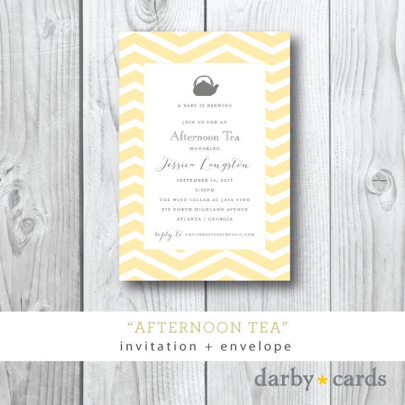 Baby Shower Afternoon Tea Invitations : Bridal Shower Tea Party