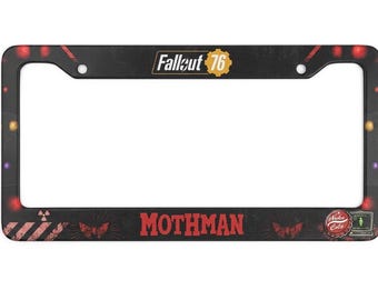 Mothman Car Accessories, Gamer Gift for Men Women, License Plate Frame, Unique Birthday Gift for Car Lovers, Cryptid Fan Car Decor