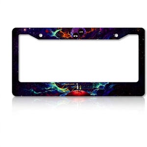 Space License Plate Cover License Plate Frame Space
