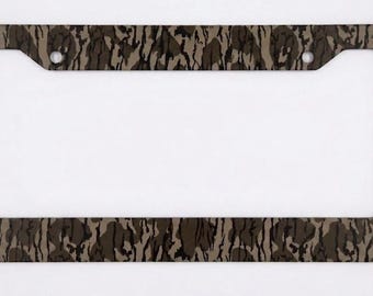Camo Metal , Camouflage Car Tag Frame, Hunting Truck License Plate Holder, Outdoor Vehicle Decor, Camo Accessory