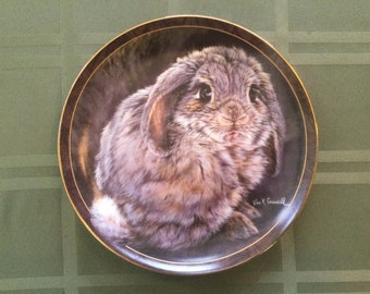 Bunny Tales Plate / Tail Feathers / Bradford Exchange / Collector Plate