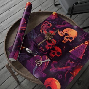 Inpakpapier Cursed Ember Spell, unieke cadeauverpakking, essentieel inpakpapier voor kerst, inpakpapierrol, vakantie must-have