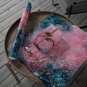 Papel de regalo de la Nebulosa de la Osa Mayor, Papel de regalo único, Papel de regalo esencial para Navidad, Rollo de papel de regalo, Imprescindible para las fiestas