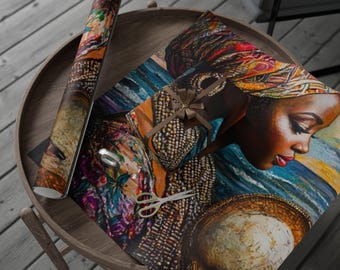 Inpakpapier Pearl of Africa, unieke cadeauverpakking, inpakpapier voor kerstmis, inpakpapierrol, musthave voor de feestdagen