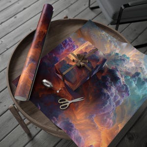 Pastel Ion Burst-inpakpapier, unieke cadeauverpakking, essentieel inpakpapier voor kerst, inpakpapierrol, vakantie must-have