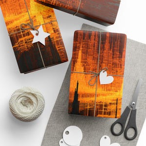 Papel de regalo Code Canyon Rift, envoltorio único, papel de regalo navideño imprescindible, rollo de papel de regalo, imprescindible para las fiestas. imagen 3